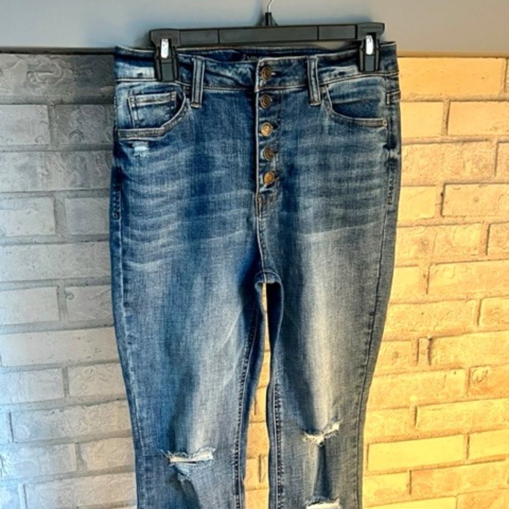 Juniors Denim Jeans, Size 9, Dark Wash